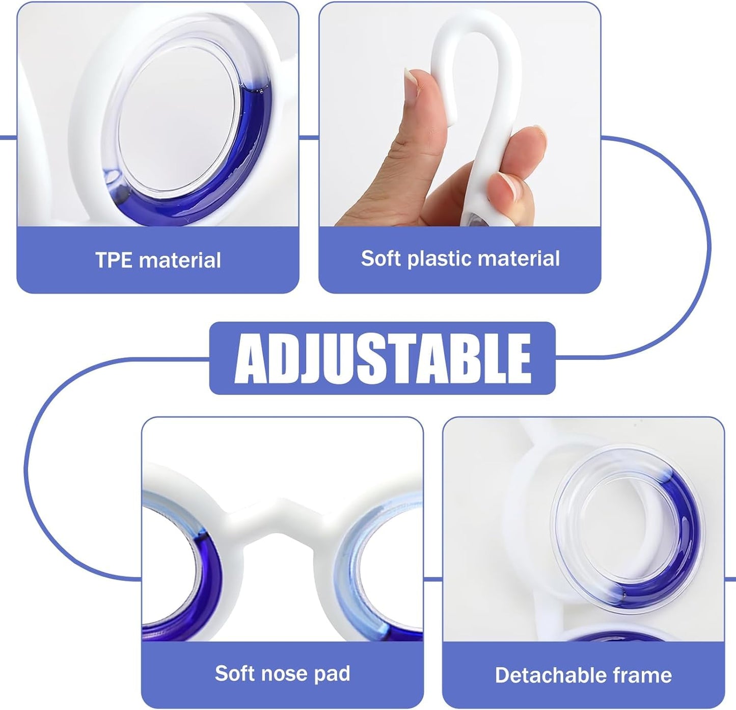 Anti- Motion Sickness Smart Glasses, Ultra-Light Portable Nausea Relief, Reduce Airsick Sickness Seasickness for Sport Travel Gaming, No Lens Liquid Glasses for Adults or Kids