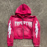 Advbridge Y2k Long Sleeved Pullover Hoodie Vintage Zipper Embroidered 3d Pattern Sweatshirt Streetwear Tops Winter Boots School Outfit New