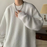 Advbridge Sweater men autumn winter high-grade sense of plankton handsome round neck sweater lazy style American fashion brand loose casua
