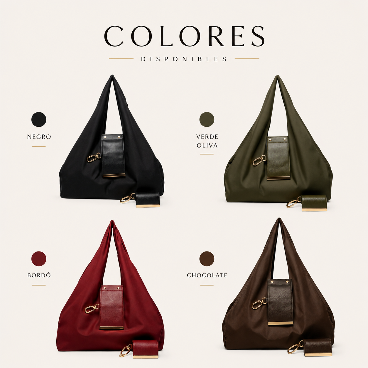 2-in-1 Vegan Leather Keychain & Foldable Tote Bag