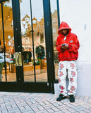 Advbridge Hip-hop Street Brand Oversized Sweatshirt Retro Harajuku Punk Letter Print Zipper Hoodie Men Y2K Fashion Casual Loose Jacket