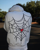 Advbridge y2k vintage women clothes hoodies spiderweb sweatshirt printed dark long sleeve high street hip hop punk jacket kpop dance tops