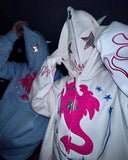 Advbridge y2k Woman hoodies halloween Pullover Sweatshirts Anime Full zip-up Streewear Oversized hoodie kpop goth long sleeves tops traf