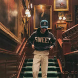 Advbridge Y2k Winter Long Sleeved Hoodie Sweatshirt Oversized Winter Clothes Streetwear Y2k Vintage Punk Graffiti Print Top School Ootd