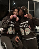 Advbridge Harajuku Hoodies Women Retro Y2k Oversize Zipper Letter Embroidery Sweatshirts Autumn Winter Clothes Women K Pop Clothes Anime