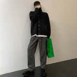 Advbridge Men's Kit Cardigun, Men's Design, Fashion, Spring, Tubneck Design Cardigun, Sweaters, Outcoat, Jacket