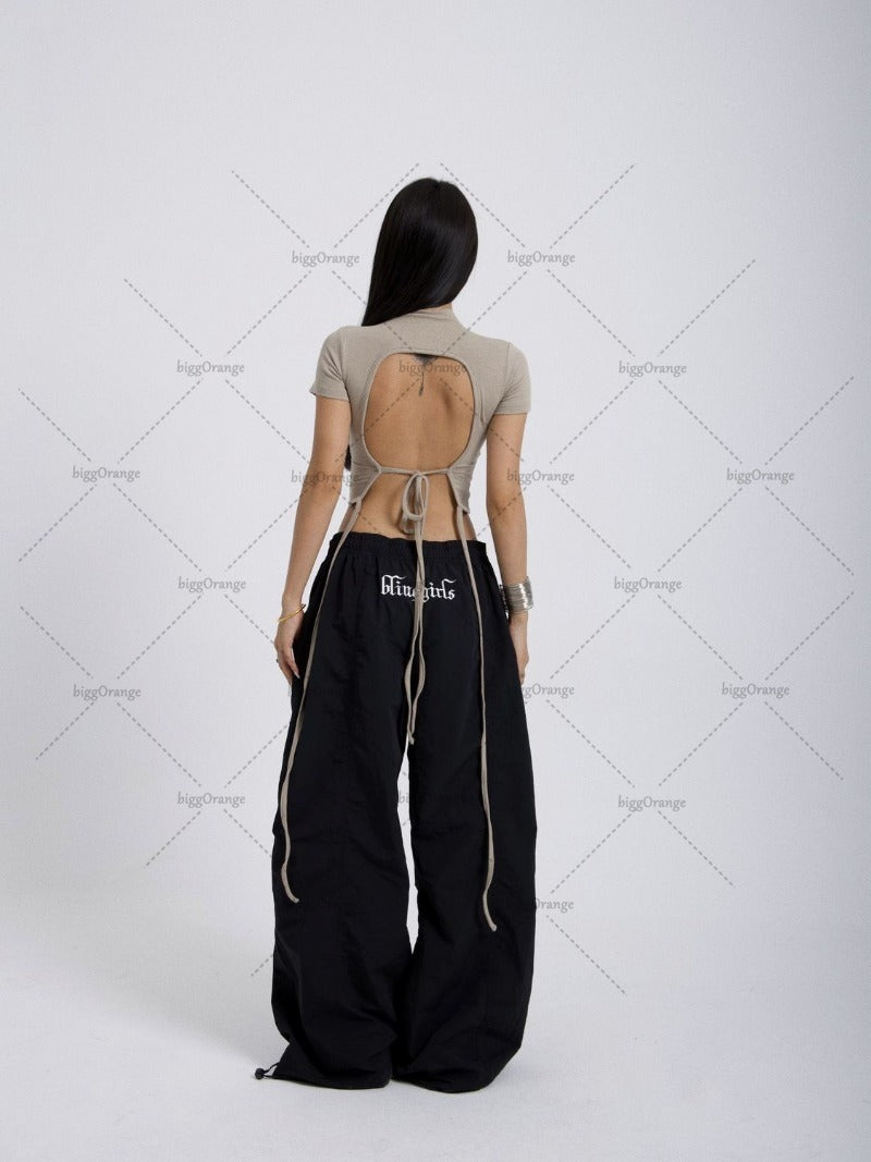 Advbridge American Retro Baggy Wide-leg Overalls Women Y2K Harajuku Loose Casual Pants Punk Oversized Sweatpants Hip-hop Trendy Streetwear