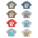 Advbridge 90s Streetwear Y2K Street Jersey Mesh Breathable Sportswear Men Retro Trendy Hip Hop Summer Football Training Uniform Oversized Unisex T Shirt