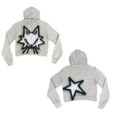 Advbridge Y2k Long Sleeved Pullover Hoodie With Cartoon Print Pattern Tops Streetwear Vintage Hoodie School Outfit Punk High Street Ootd