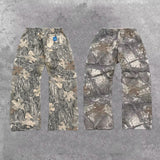 Advbridge American style Harajuku camouflage floor pants Fashionable camouflage print pattern Gothic hip hop oversized Y2K retro men pants