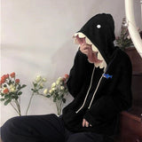 Advbridge Funny Shark Patchwork Hoodies Autumn Kawaii Women's Sweatshirt Oversized Casual Long Sleeve Pullover cotton Couple y2k clothes