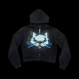 Advbridge Y2k Long Sleeved Pullover Hoodie With Cartoon Print Pattern Tops Streetwear Vintage Hoodie School Outfit Punk High Street Ootd