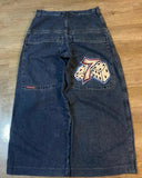 Advbridge 90s Streetwear Street Vintage New Fashion Washed Blue Letter Embroidered Baggy Jeans Men Y2K Harajuku Style Hip Hop High Waist Casual Jeans