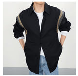 Advbridge Long-sleeved Shirt, leisure shirt, fashion top, plus size, brand clothing, spring, print Social shirt for men