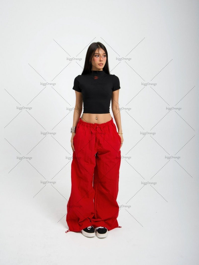 Advbridge American Retro Baggy Wide-leg Overalls Women Y2K Harajuku Loose Casual Pants Punk Oversized Sweatpants Hip-hop Trendy Streetwear