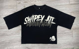 Advbridge New High Street Retro Rock Skull Print Oversized T-shirt Harajuku Gothic Punk Style Graphic Top Men Y2K Trendy Brand Streetwear