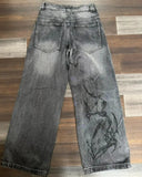 Advbridge 90s Streetwear American New Printed Washed Baggy Jeans Men Y2K Street Fashion Vintage Harajuku Casual Gothic High Waist Wide Leg Pants Trousers 1017
