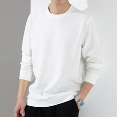 Advbridge Men's T-shirt autumn simple thin loose new men's long-sleeved shirt hoodie casual large size men