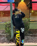 Advbridge 90s Streetwear European and American New Embroidered Trousershigh Street Trendy Brand Wide-leg Pants Men Y2K Retro Casual Knitted Pants Women