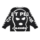 Advbridge Motorcycle Sweatshirt Trend Russian Letter Mesh Sports Motorcycle Riding Suit Streetwear Y2K Goth Retro Classic Unisex Pullover