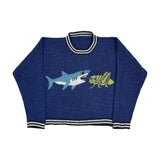 Advbridge Y2K Women's Sweater Clothing Vintage Knitted Wool Sweater Jumper Round Neck Stripe Cute patterns Round Neck Long Sleeve Clothing