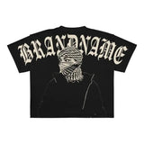 Advbridge 90S Streetwear Street T-Shirt Y2K Men'S Hip Hop Pattern Printed Round Neck Oversized T-Shirt New Harajuku Gothic Short Sleeve Top Clothing 1017
