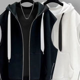 Advbridge Hong Kong-style hooding vest men's Outlook cool trend zipper put on this cool sleepy Nashie