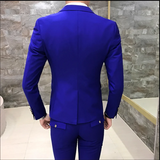 Advbridge Men's Suits High Quality Wedding Groom Tuxedos Single Button Slim Fit Business Prom Dress Men's Formal Dress Suits