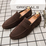 Advbridge Slip On Men Casual Shoes Comfortable Fashion Luxury Brand High Quality Suede Leather Slipper Loafers Summer Shoes