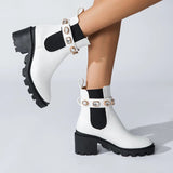 Advbridge Diamond Riding boots female women shoes elastic band mid-calf knight bottes chunky high heels crystal stretch botas mujer