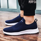 Advbridge Large Size Summer Without Lacing Men Sneakers Socks Men's Sport Shoes Mens Running   Sports Army Green Snickers