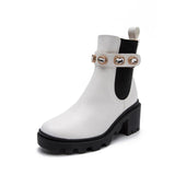 Advbridge Diamond Riding boots female women shoes elastic band mid-calf knight bottes chunky high heels crystal stretch botas mujer