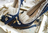 Advbridge Japanese sweet lolita shoes kawaii girl round head low heel shallow mouth kawaii shoes cosplay loli daily single shoes