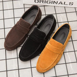 Advbridge Slip On Men Casual Shoes Comfortable Fashion Luxury Brand High Quality Suede Leather Slipper Loafers Summer Shoes