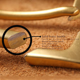 Advbridge Solid Brass Buckle Belt New Fashion Designer Belt High Quality Genuine Leather Belts For Men jeans Copper Pin Buckle Belt