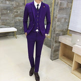 Advbridge Men's Suits High Quality Wedding Groom Tuxedos Single Button Slim Fit Business Prom Dress Men's Formal Dress Suits
