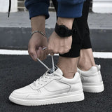 Advbridge Fashion Sneakers Genuine Leather Shoes Men Sneakers Fashion Brand Young Men Casual Shoes Flat Cool Male White Shoes