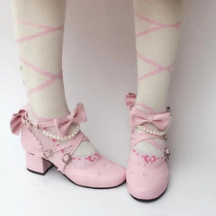 Advbridge Japanese sweet student lolita shoes cute lace bowknot kawaii shoes vintage round head comfortable women shoes loli cosplay