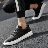 Advbridge Fashion Sneakers Genuine Leather Shoes Men Sneakers Fashion Brand Young Men Casual Shoes Flat Cool Male White Shoes