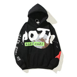 Advbridge West Letter Foam Fleece Sweatshirt Mens and Womens Retro Oversize Casual Hoodies Harajuku High Street Pullover Hoody