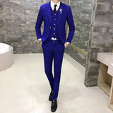 Advbridge Men's Suits High Quality Wedding Groom Tuxedos Single Button Slim Fit Business Prom Dress Men's Formal Dress Suits