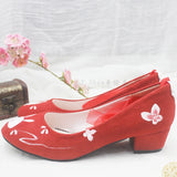 Advbridge Hand drawn bunny ancient style lolita low thick heel strap fairy fairy single shoes women  kawaii shoes cosplay loli women shoes