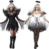 Advbridge Cosplay Evil Witch Halloween Costumes Women Scary Bride Costume Halloween Dresses Women Fashion Carnival Party Dress Angel Devil