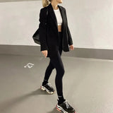 Advbridge Oversize Jacket Loose Women Coat Black Blazer Female Suit Basic Classic Fashion Minimalist Streetwear Boyfriend Style Chic