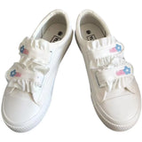 Advbridge Japanese Sweet Lolita Shoes Kawaii Girl Round Head White Shoes Women's Trendy Sneakers Style Canvas Fashion Shoes Cosplay Cos