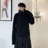 Advbridge Men Autumn Winter Turtleneck Loose Casual Thick Fleece Pullover Hoodie Male Women Japan Streetwear Hip Hop Couple Sweatshirt