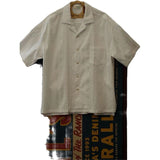 90s fashion men Original Design Men's White Cuban Collar Shirt Men's Retro Casual Japanese Minimalist Cotton Dark Jacquard Shirt Fashion