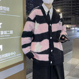 Advbridge Men‘s Wintern outfits streetwear men outfits Autumn and Winter V-neck Cardigan Star Sweater Men's and Women's Long-Sleeved Slim-Fit Trendy Couple Warm Button Knitted Sweater Advbridge Men‘s Wintern outfits