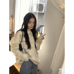 harajuku fashion dress to impress Korean Style Soft Glutinous Mink Wool Sweater Women's Autumn Gentle Style Sweater Loose High-Grade Top Thickened