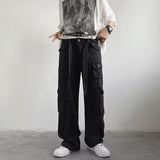 Advbridge Men‘s Wintern outfits streetwear men outfits High Street Functional Workwear Jeans Men's Spring and Autumn Straight Mop Pants American Pants Advbridge Men‘s Wintern outfits